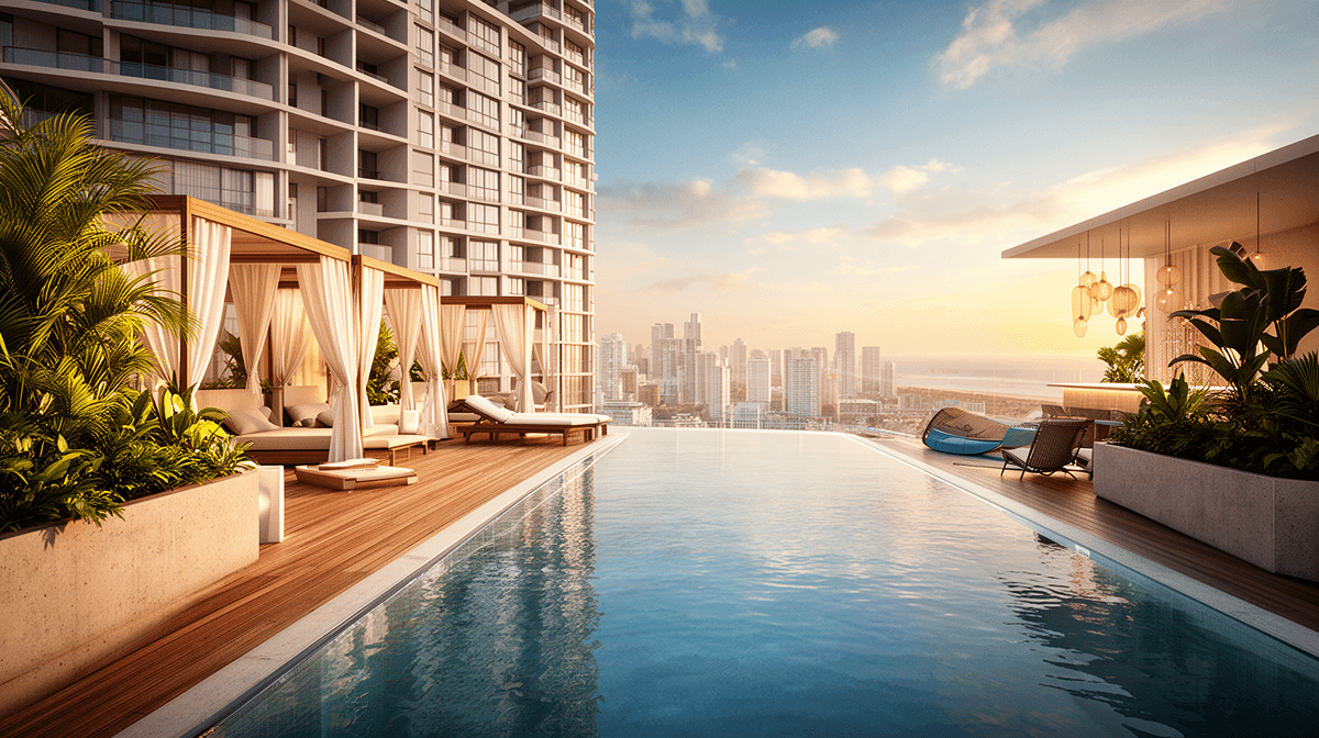 Amenity Deck — Rooftop Pool