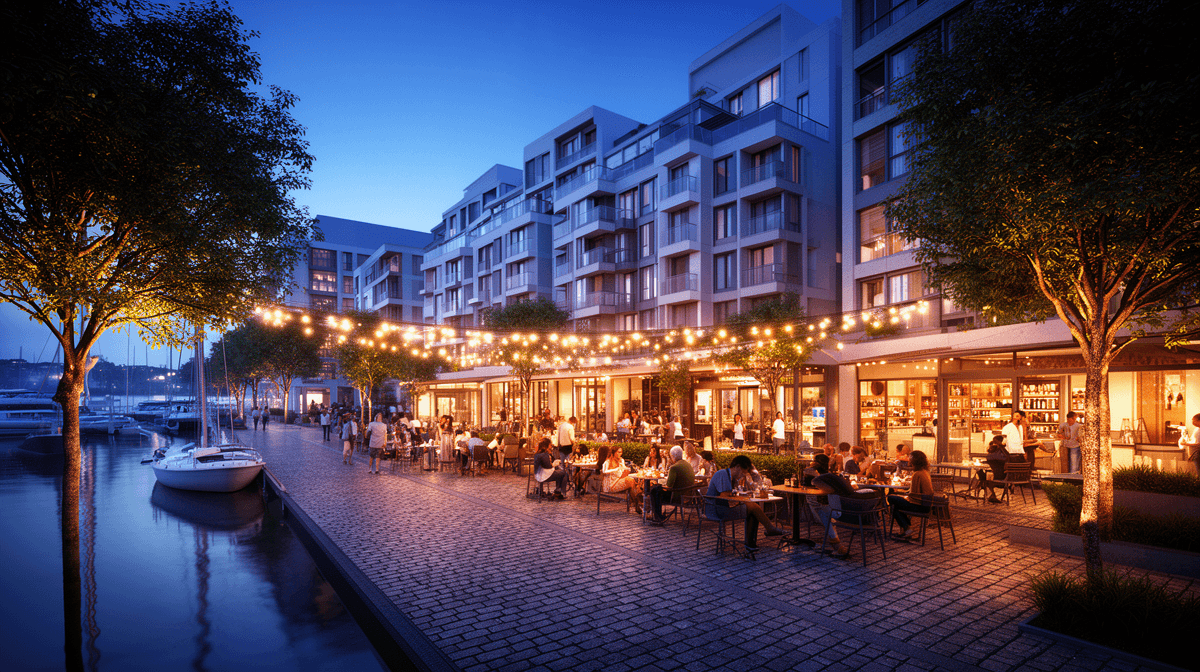 Mixed-Use Development — Waterfront Promenade