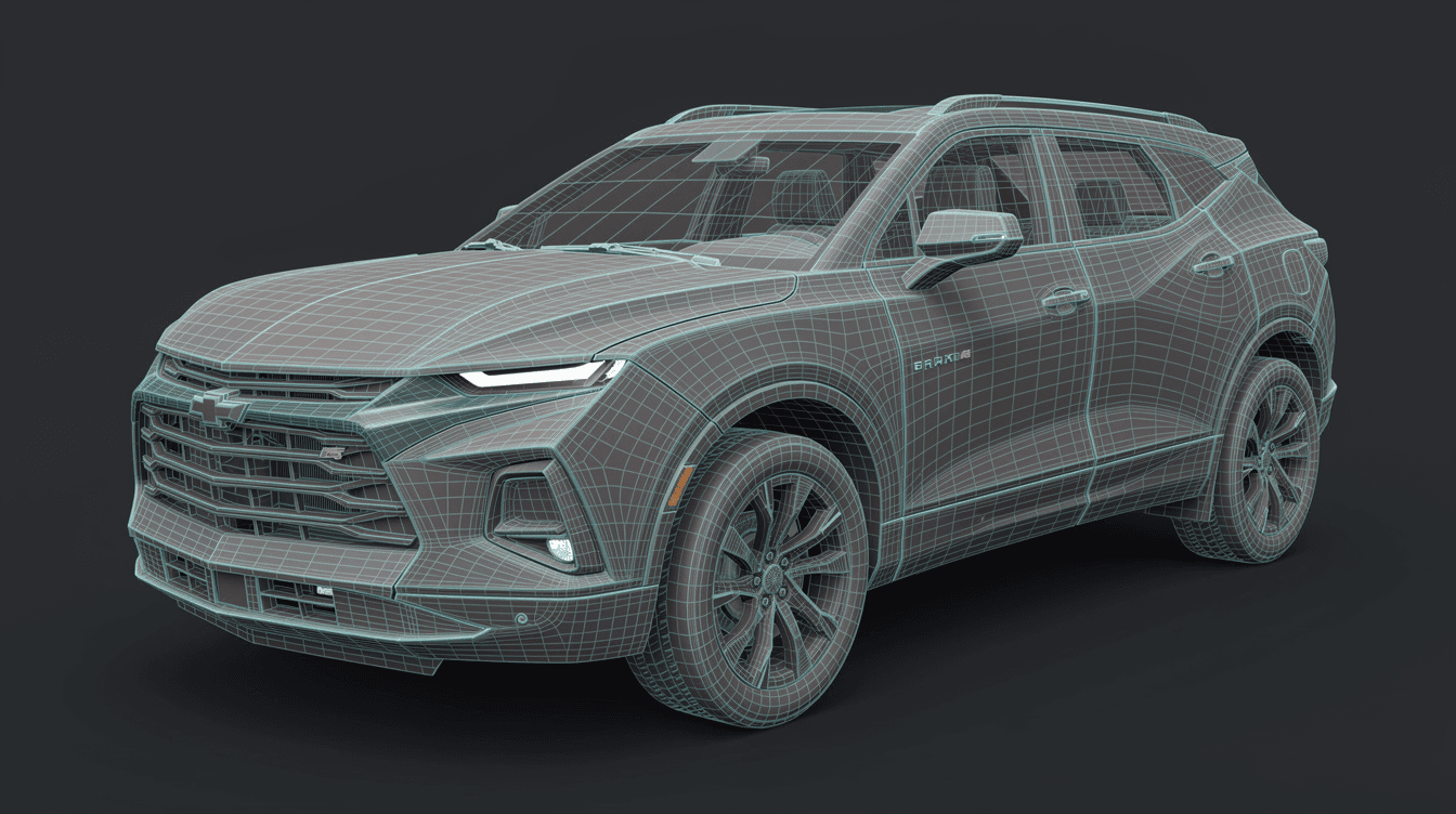 Chevrolet Blazer — NURBS Wireframe