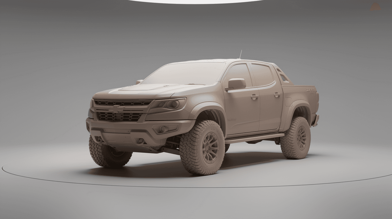 Chevrolet Colorado — Clay Render