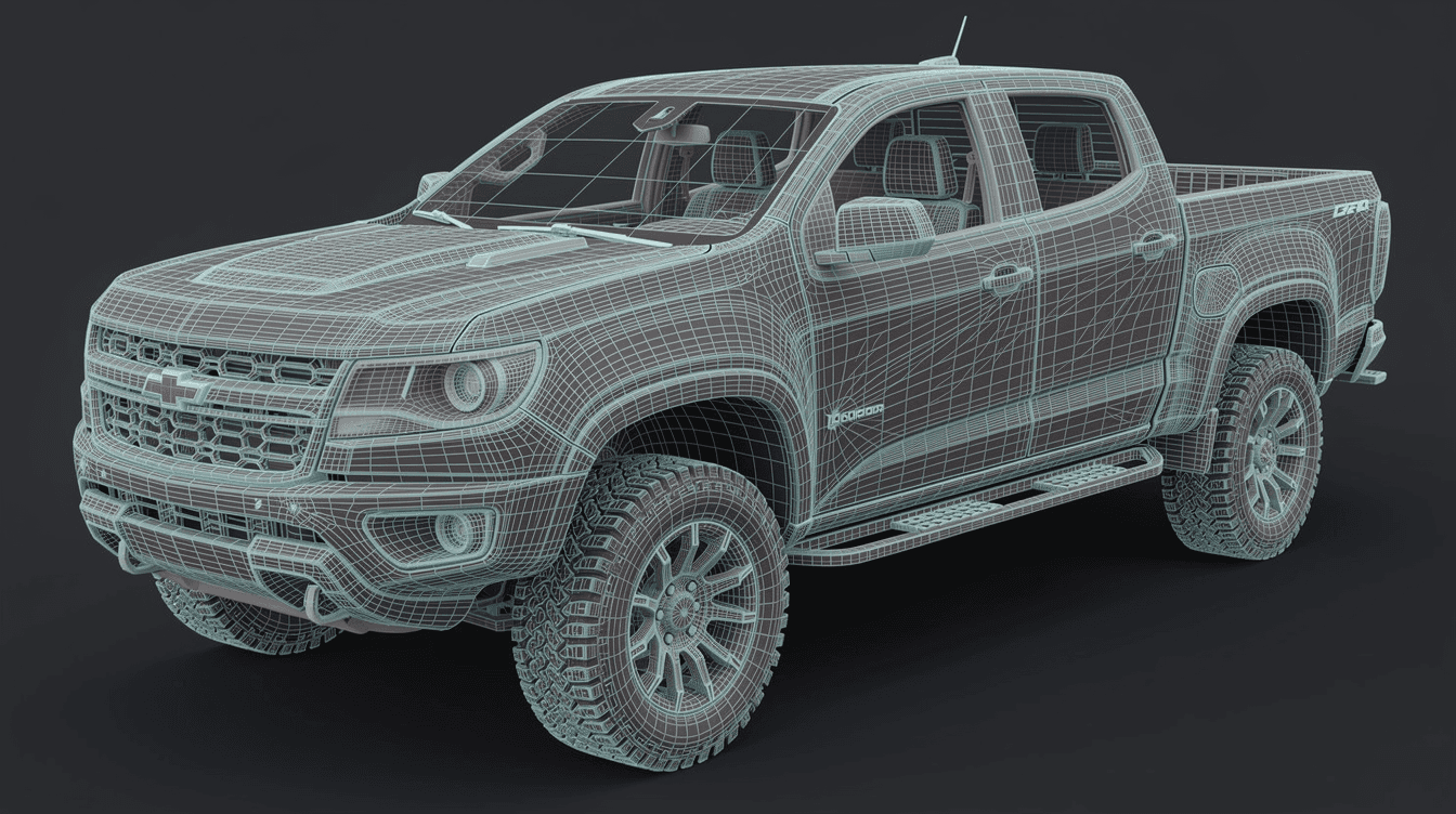 Chevrolet Colorado — NURBS Wireframe