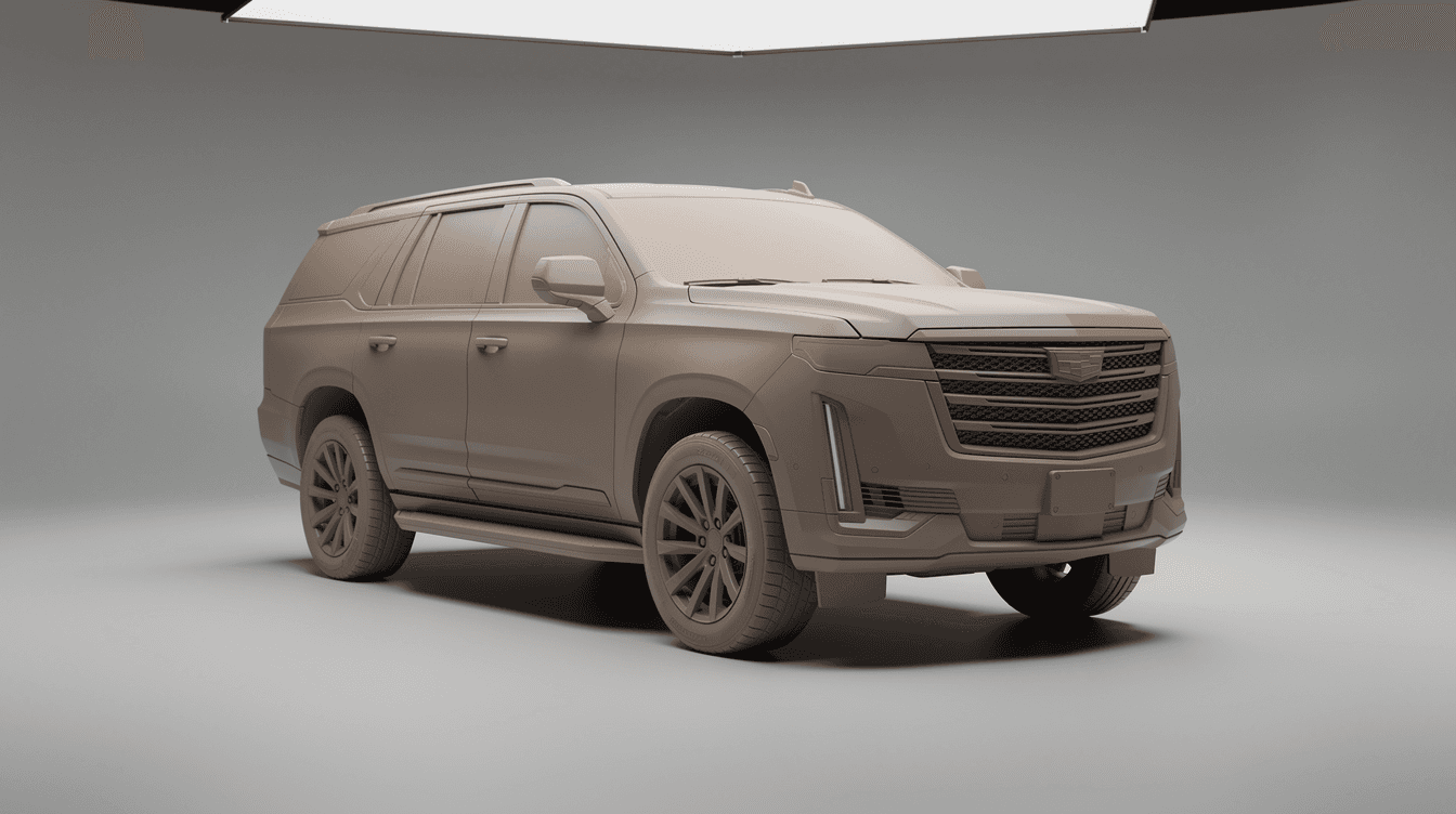 Cadillac Escalade — Clay Render