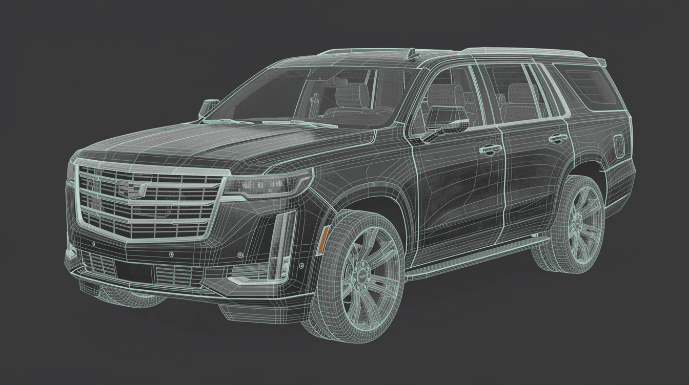 Cadillac Escalade — NURBS Wireframe