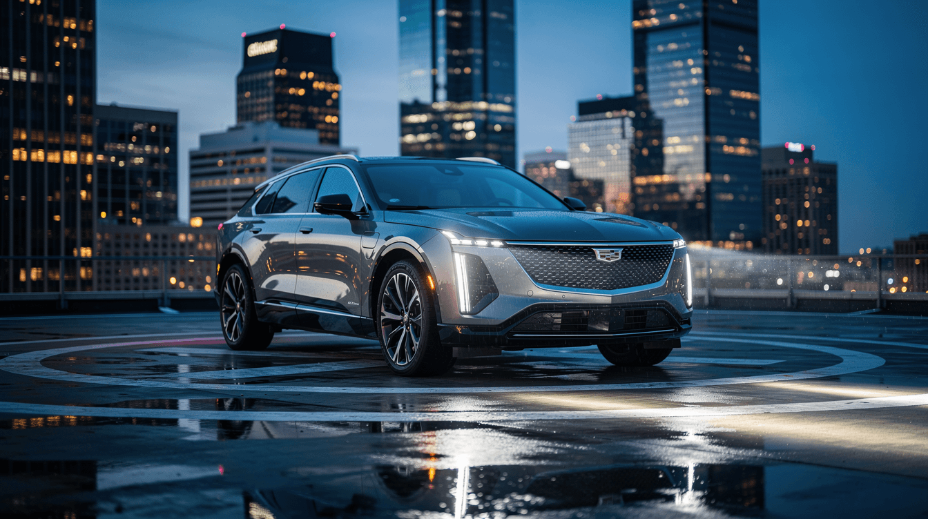 Cadillac Lyriq — Rooftop Helipad