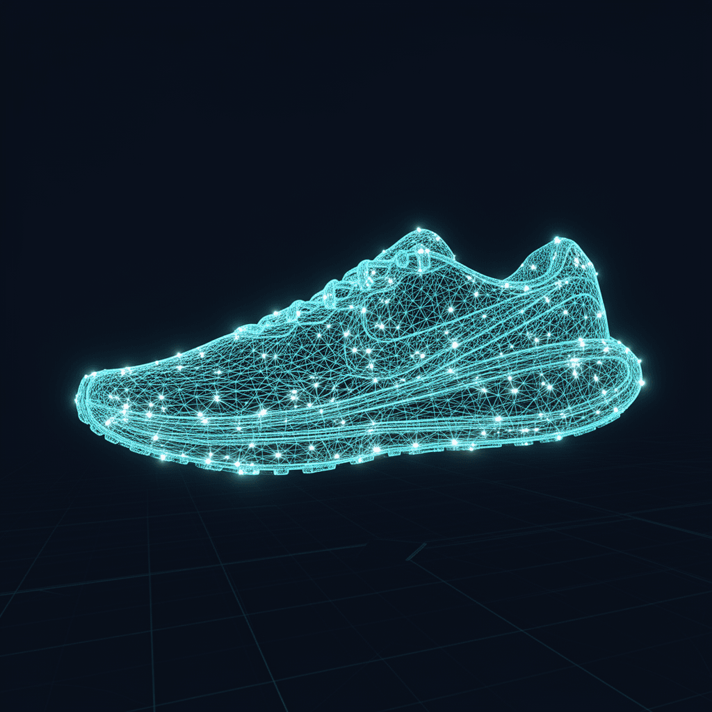 Nike Runner — Mens — NURBS Wireframe