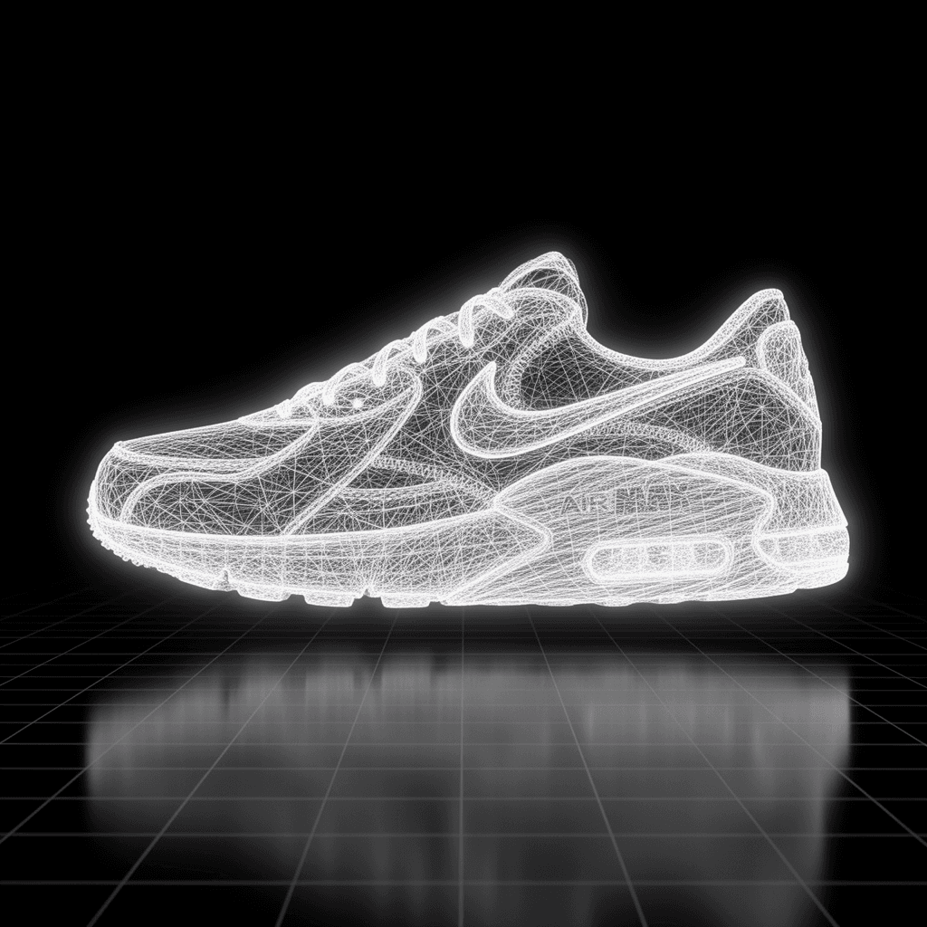 Nike Air Max Excee — Mens — NURBS Wireframe