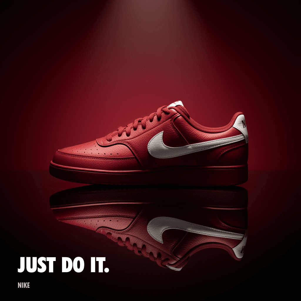 Nike Court Vision — Mens — Crimson Mirror