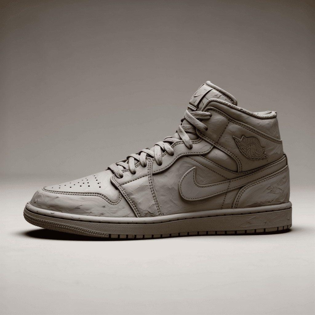 Nike Jordan 1 Mid — Mens — Clay Render
