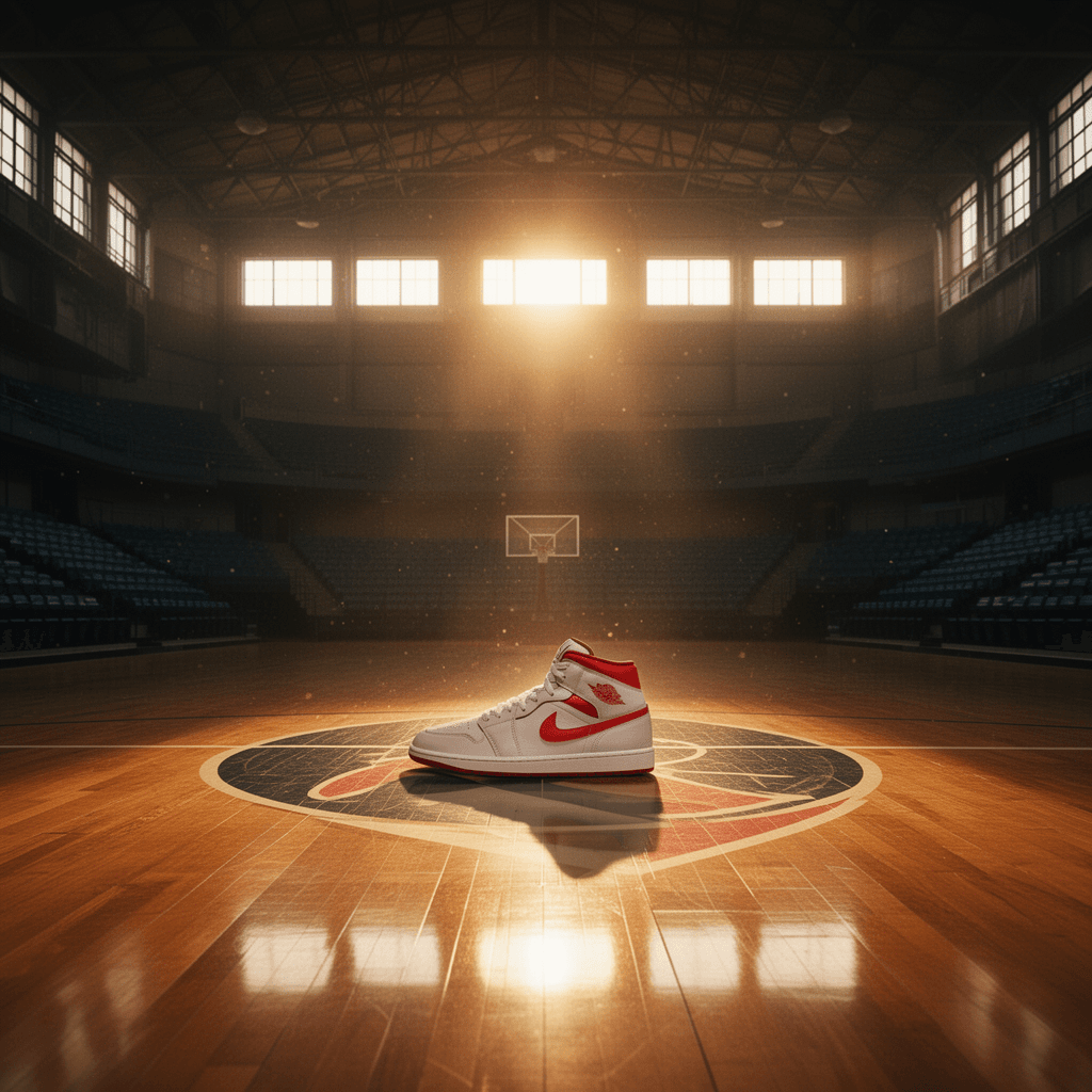 Nike Jordan 1 Mid — Mens — Center Court