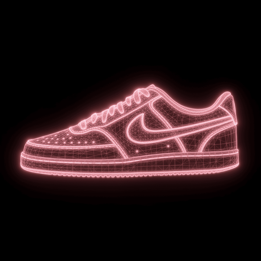 Nike Court Vision — Womens — NURBS Wireframe