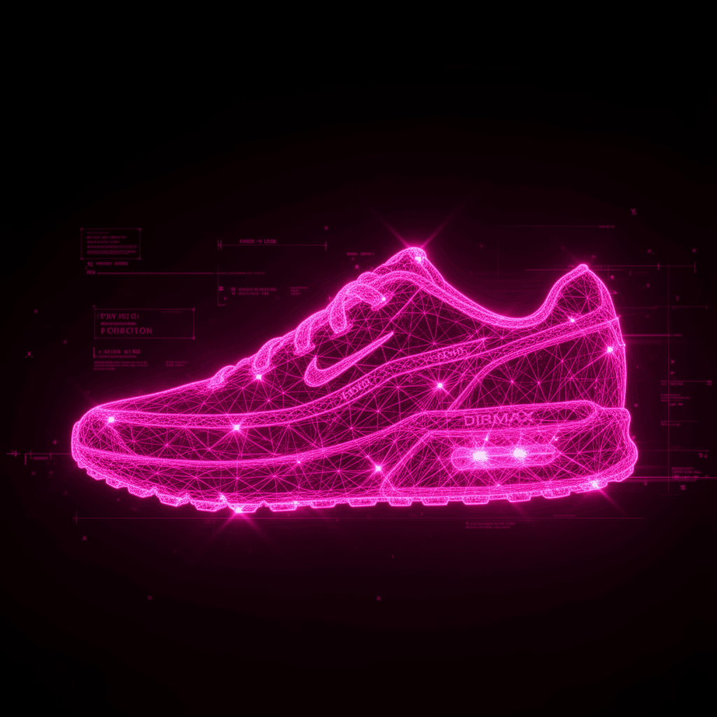 Nike Air Max — Womens — NURBS Wireframe