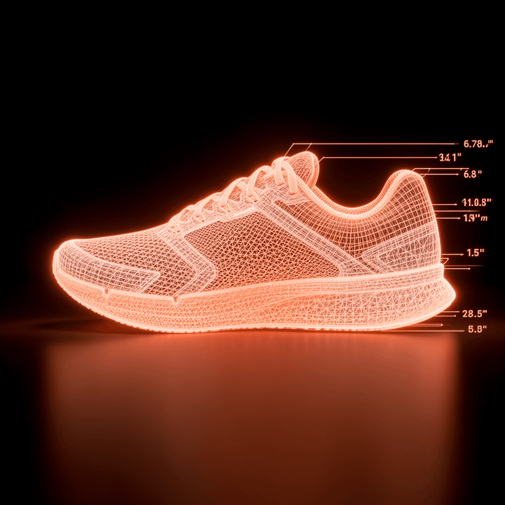 Nike Runner — Womens — NURBS Wireframe