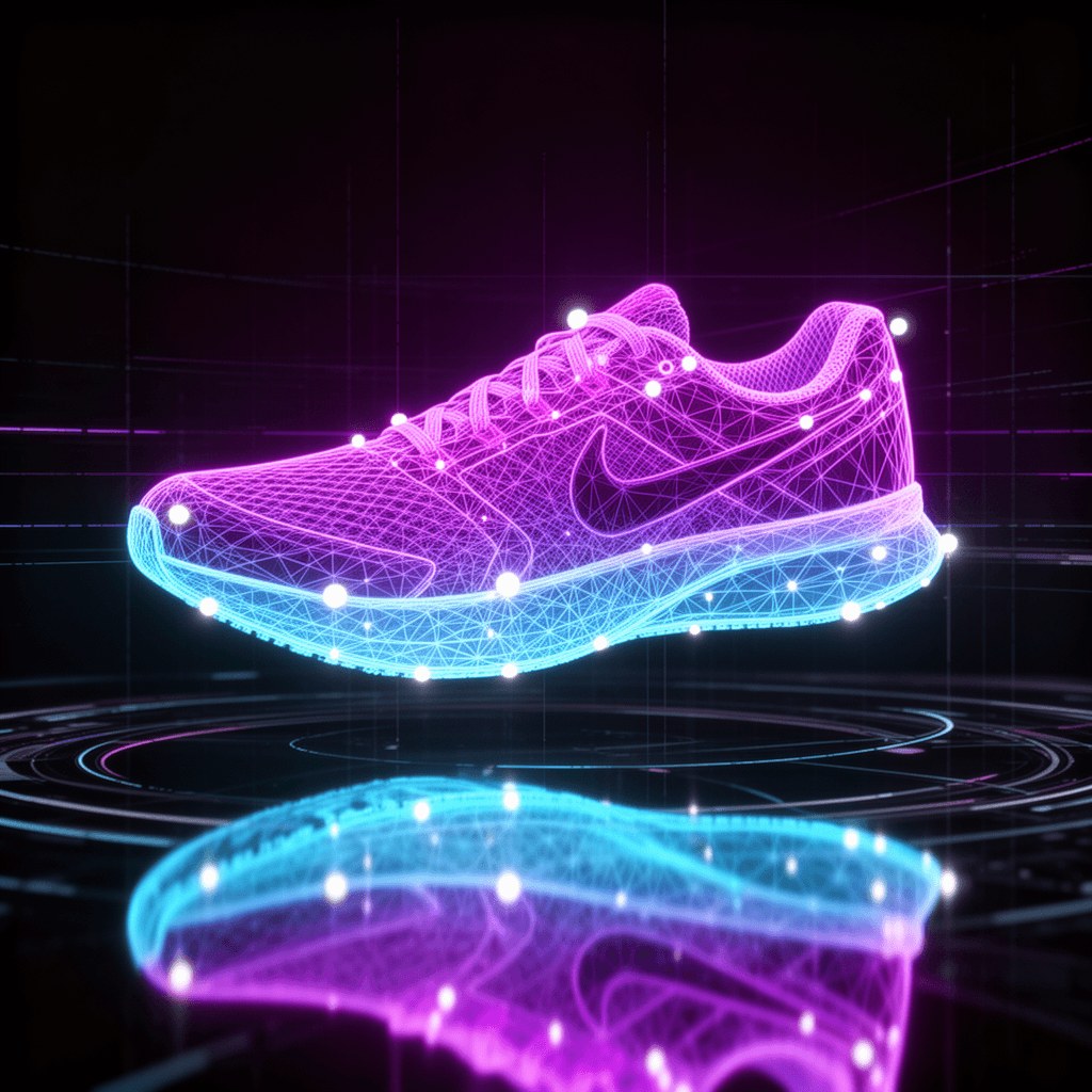 Nike Runner — Womens — NURBS Wireframe