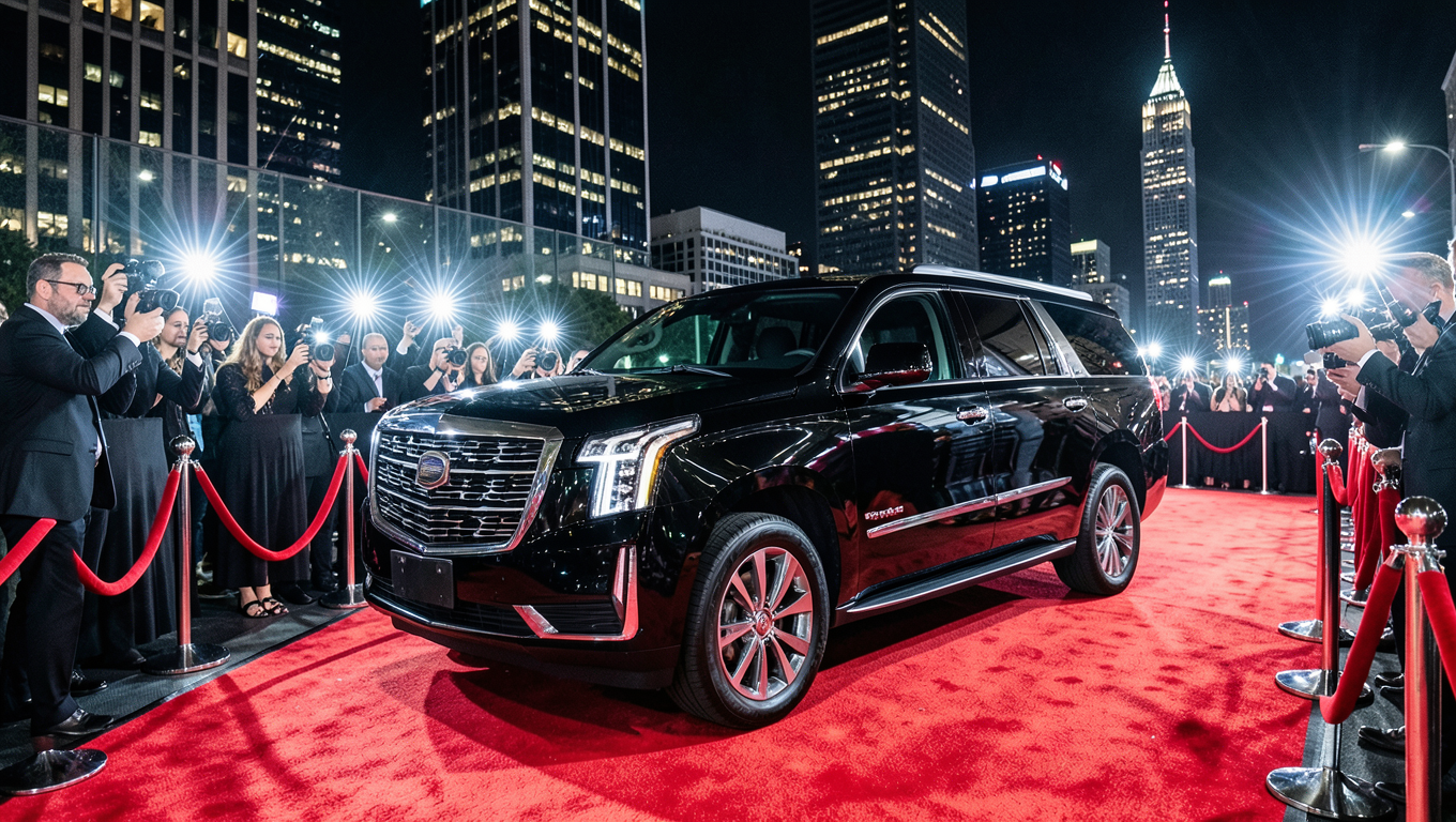 GM Cadillac Escalade red carpet