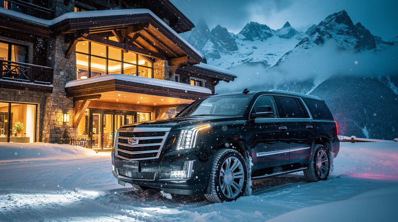 GM Cadillac Escalade snow resort