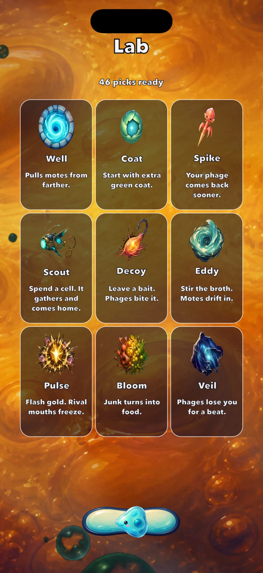 Cyte Lab — power-up board