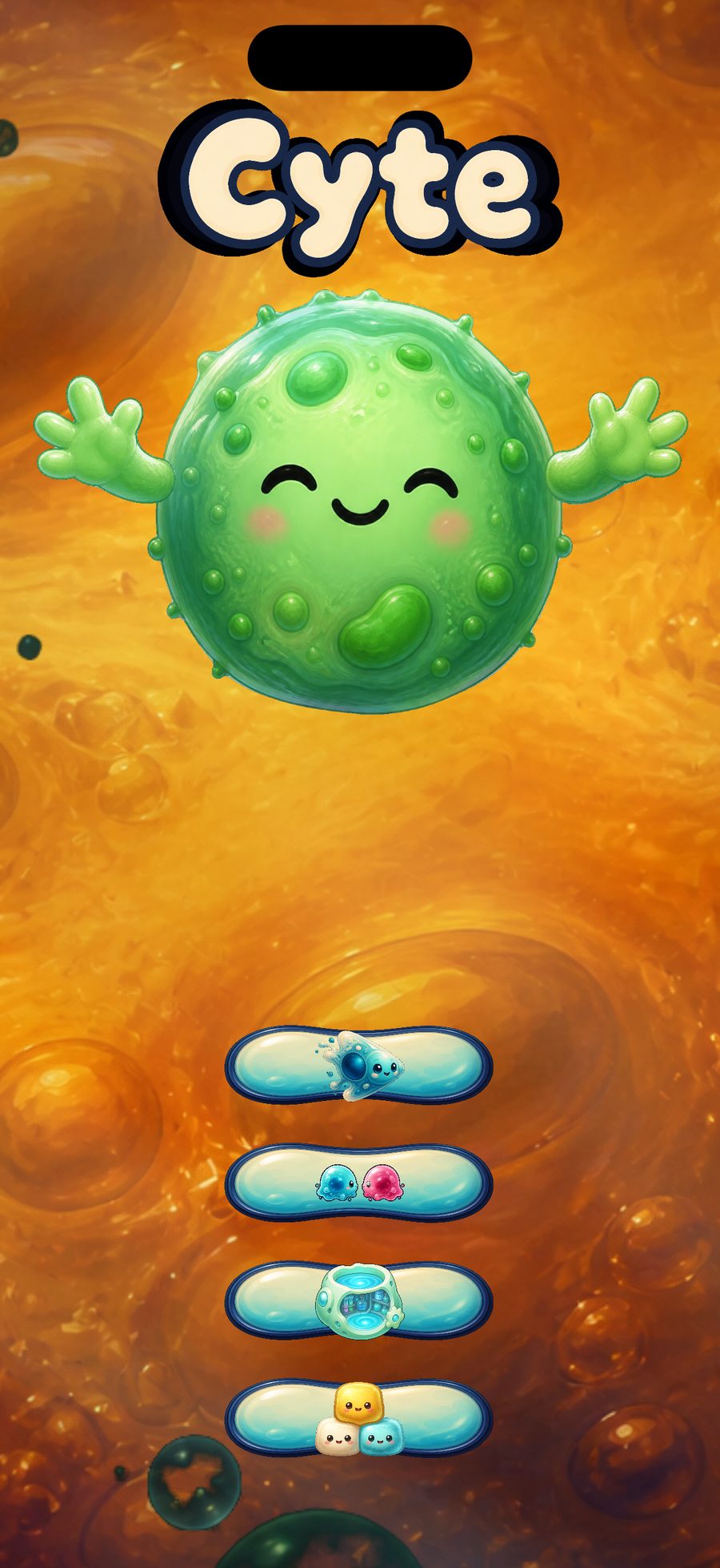 Cyte title screen